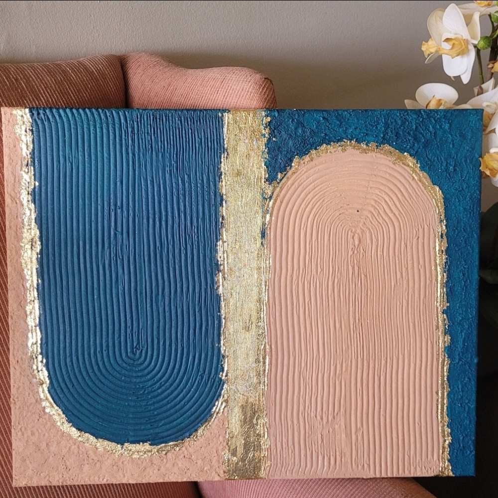 Boho Textured Art Painting